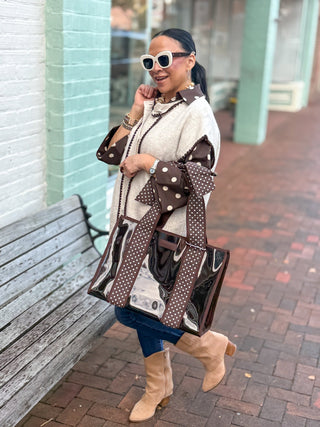 Cream & Cocoa Knit Sweater