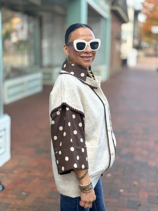 Cream & Cocoa Knit Sweater