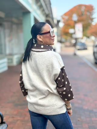 Cream & Cocoa Knit Sweater