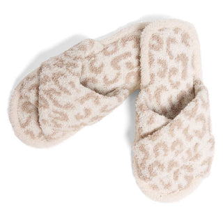 Crossover Leopard Pattern Slipper