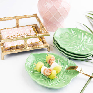 Palm Ceramic Decorative Dish