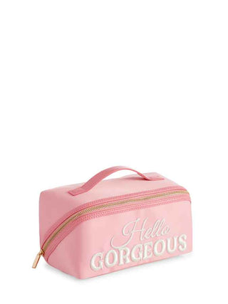 "HELLO GORGEOUS" Cosmetic Zip Bag