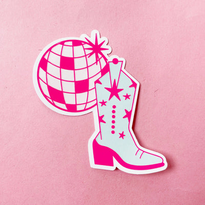 Disco Cowgirl Sticker