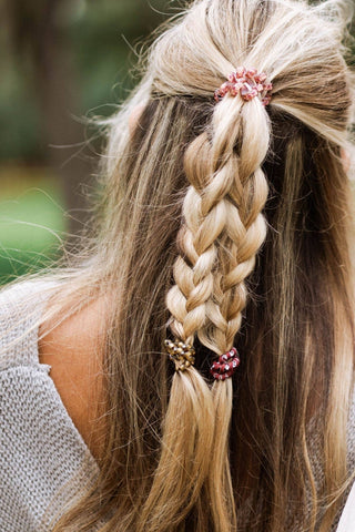 Burgundy Bliss Mixed Hair Ties