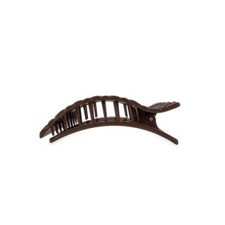 Truly Taupe Quilted Small Flat Rectangle Hair Clip