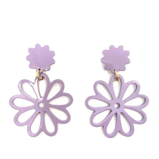 Dahlia Flower Earrings