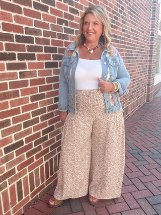 Dainty Bloom Palazzo Pants