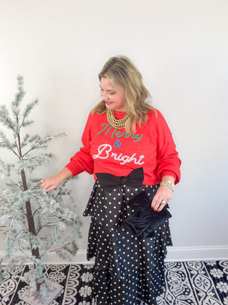 Dancing Dots Maxi Skirt