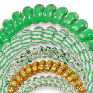 Dancing Green Mixed Hair Ties