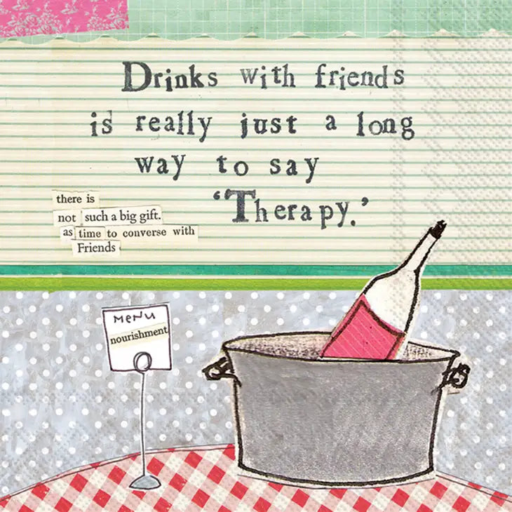 Wine Therapy Cocktail Napkins