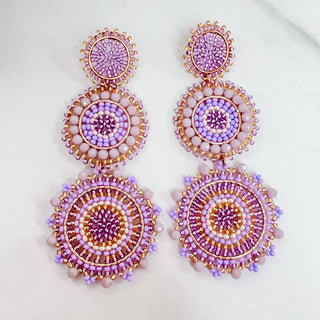 Treasure Jewels | Chelsea Purple Beaded Earrings