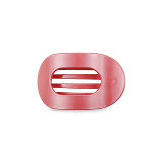 Calming Coral Small Round Flat Hair Clip
