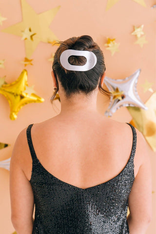 Disco Daydream Large Round Flat Hair Clip