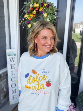 " Dolce Vita" Oversized Sweatshirt