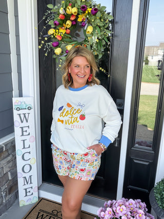 " Dolce Vita" Oversized Sweatshirt