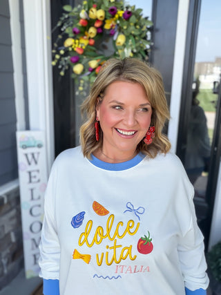 " Dolce Vita" Oversized Sweatshirt