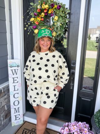 poppy and pine polka dot shorts