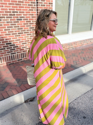 Dreaming Of Kiwi Midi Dress