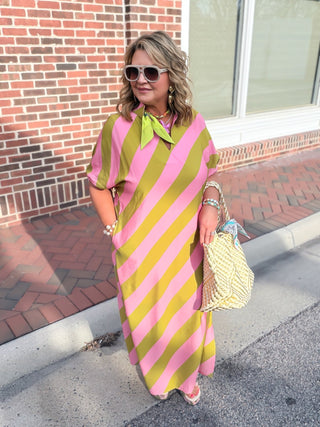 Dreaming Of Kiwi Midi Dress