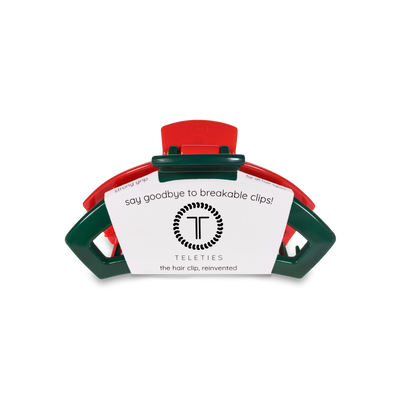Open Red and Green Tiny Hair Clip