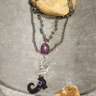 Purple Passion Witch Attire Layered Necklace