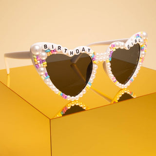 "Birthday Girl" Beaded Sunglasses