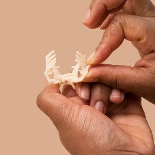 Open Coconut White Tiny Hair Clip