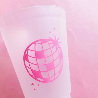 Disco Ball Frosted  Cups
