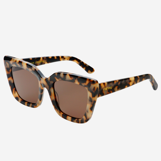 FREYRS | Portofino Oversized Cat Eye Sunglasses | Milky Tortoise