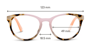 Ember Reading Glasses - Chai Tortoise/Pink