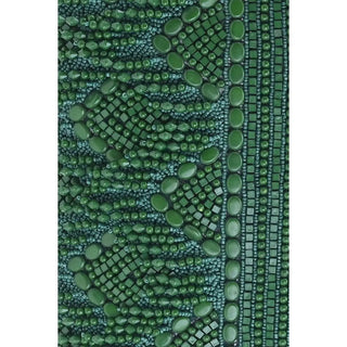 Emerald Eden Beaded Shoulder Bag