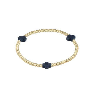 Signature Cross Color 3MM Gold Bracelets