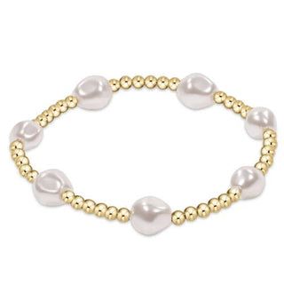 Enewton Extends | Admire Gold 3mm Bead Bracelet - Pearl
