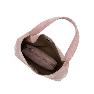 Eunice Vegan Suede Tote Bag | Mauve
