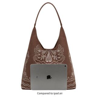Eunice Vegan Suede Tote Bag | Mauve