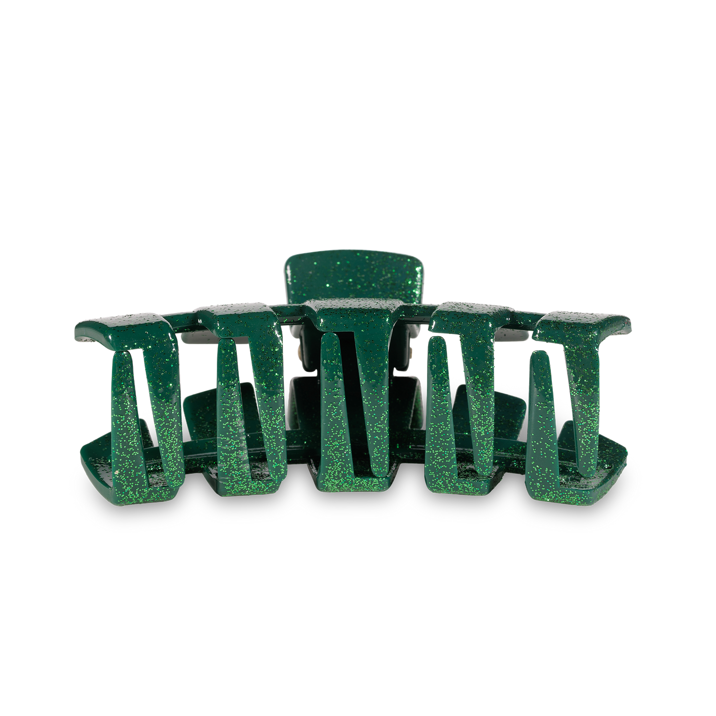 Classic Green Glitter Large Hair Clip