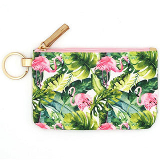 Tropical Flamingo ID Wallet & Detachable Lanyard