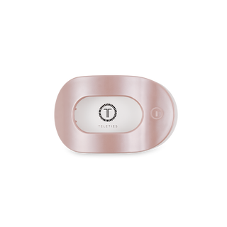 Pearly Pink Small Round Flat Hair Clip