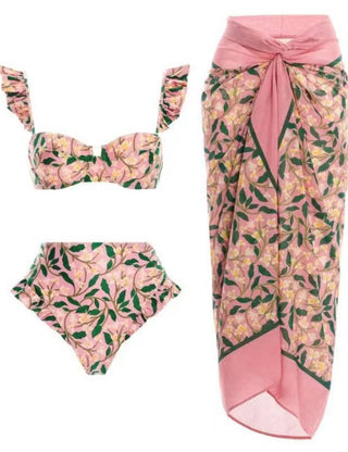 Petal Splash Bikini W/Coverup