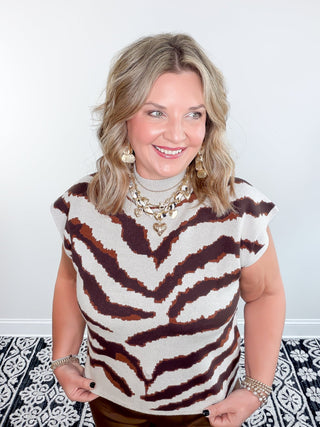 animal print sweater