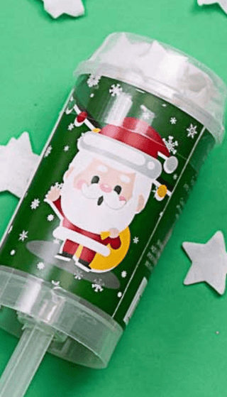 Festive Christmas Friends Confetti Bath Poppers - Vanilla