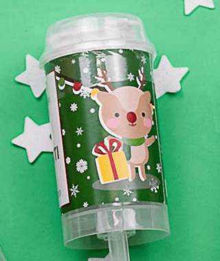 Festive Christmas Friends Confetti Bath Poppers - Vanilla