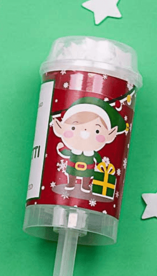 Festive Christmas Friends Confetti Bath Poppers - Vanilla