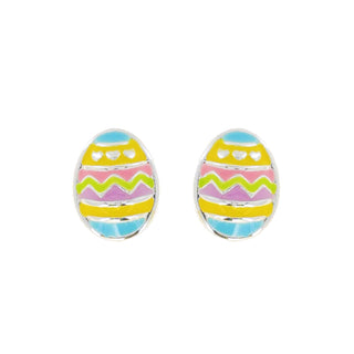 Easter Egg Enamel Coated Stud Earrings