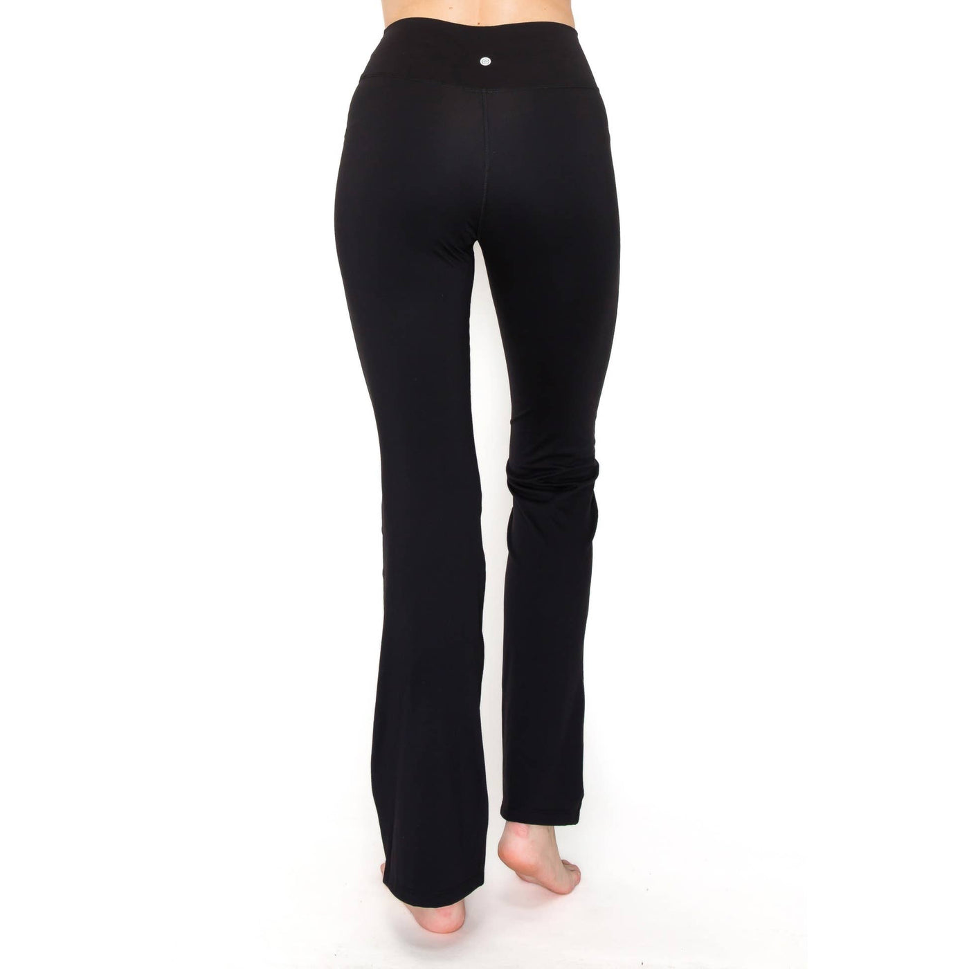 Basic Black V-Waist 31" In-Seam Flared Yoga Pants