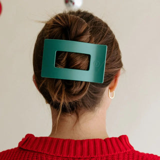 Fir Real Large Flat Rectangle Hair Clip