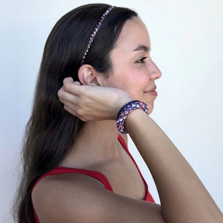 Fire-Workin' It! Spiral Hair Coil Headband