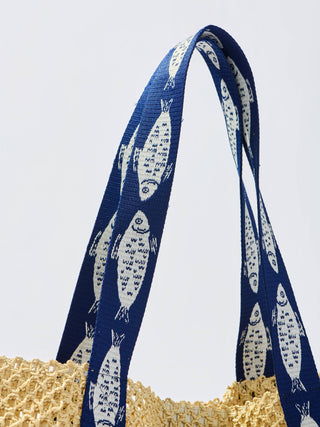 Fisher Nautical Straw Beach Tote & Sun Hat Set