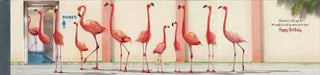 Flamingo Bathroom Break | Birthday Greeting Card