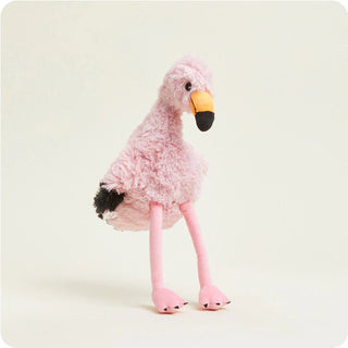 Plush flamingo warmie.